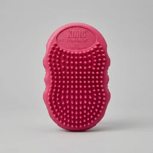 KONG ZoomGroom Rubber Brush view 2